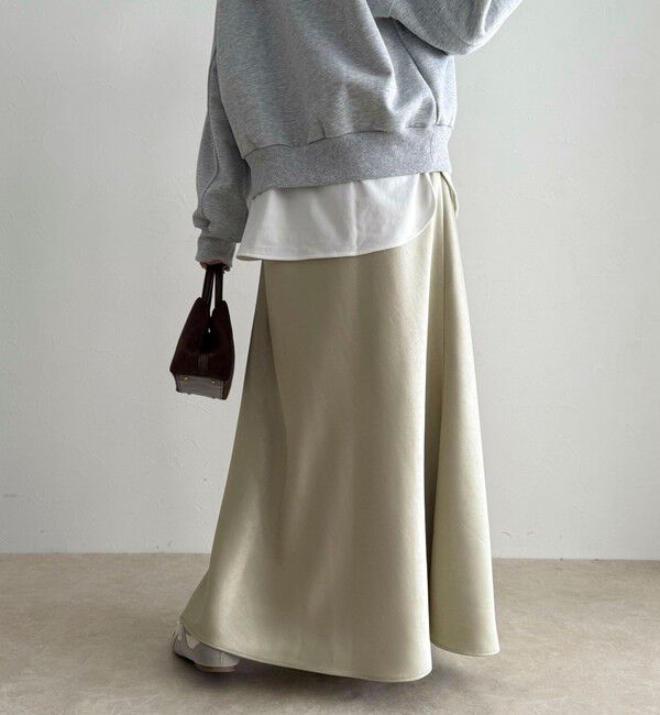 fredy emue「ヘビーサテンバイアススカート」|スカート|