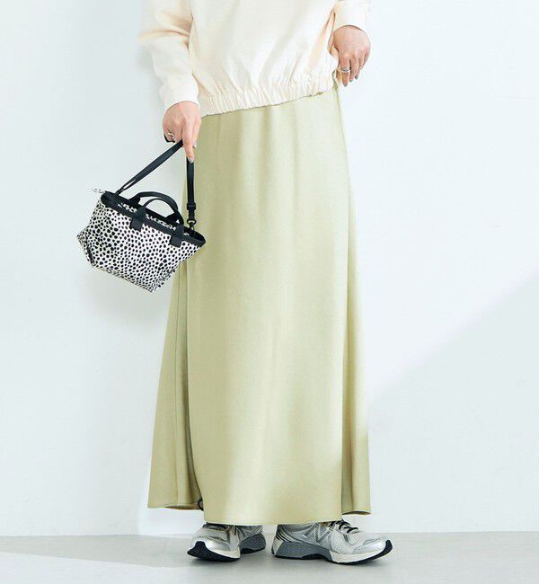 fredy emue「ヘビーサテンバイアススカート」|スカート|