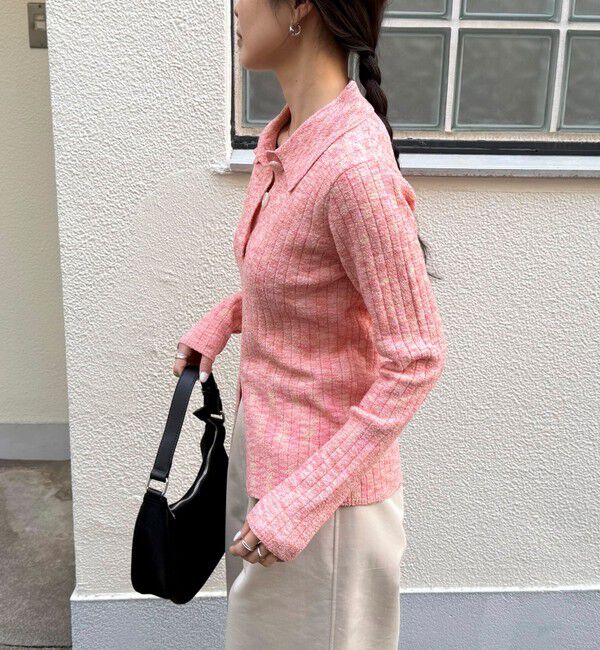 fredy emue「センタースリット衿付きプルオーバー」|ニット・セーター|