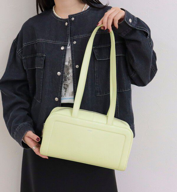 fredy emue「【BEAURE/ビュレ】ロングハンドルボックスボストンバッグ」|ショルダー・メッセンジャー|ミント