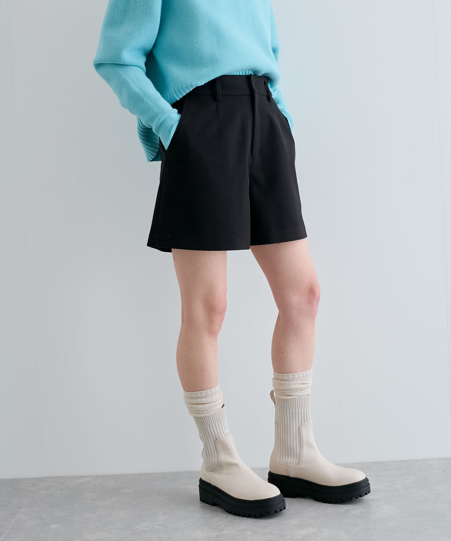 VIS「【洗える】ジャージメルトンショートパンツ」|その他|