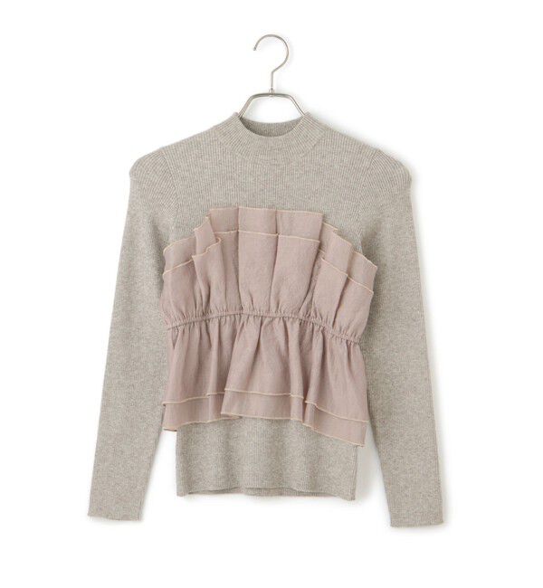 VIS「旬なレイヤードスタイルが叶う！ビスチェドッキングニット/洗える」|ニット・セーター|