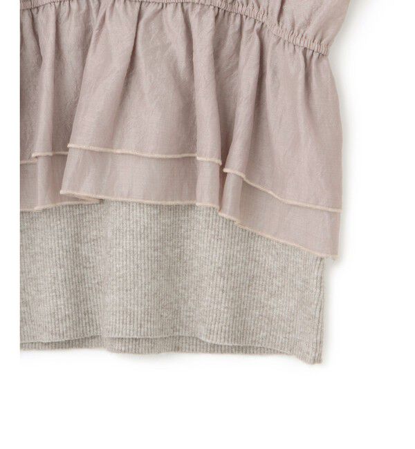 VIS「旬なレイヤードスタイルが叶う！ビスチェドッキングニット/洗える」|ニット・セーター|