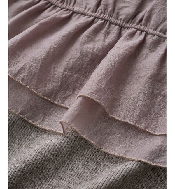 VIS「旬なレイヤードスタイルが叶う！ビスチェドッキングニット/洗える」|ニット・セーター|