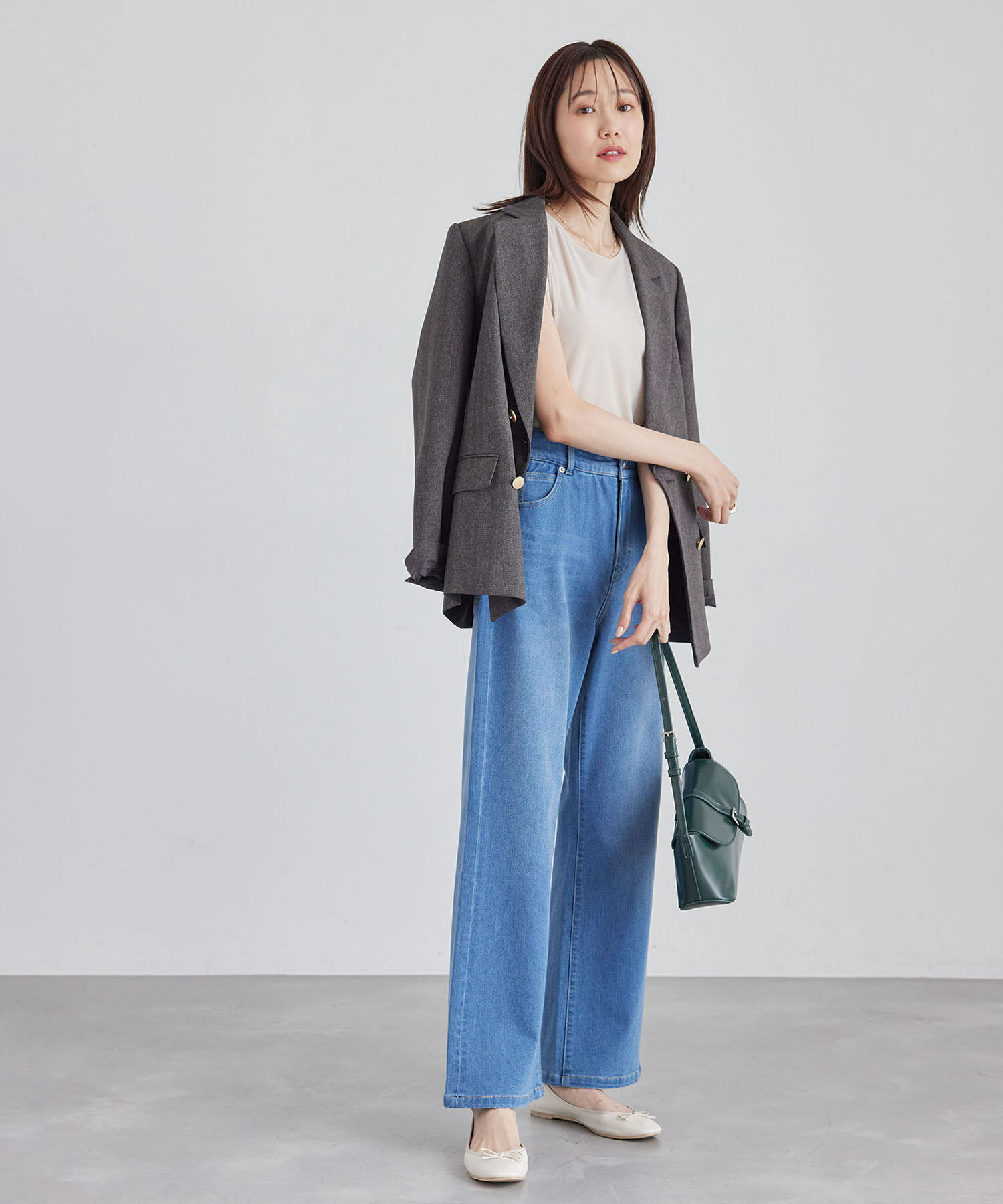 Rope&rsquo;Picnic「ベロアノースリーブカットトップス」|Tシャツ・カットソー|