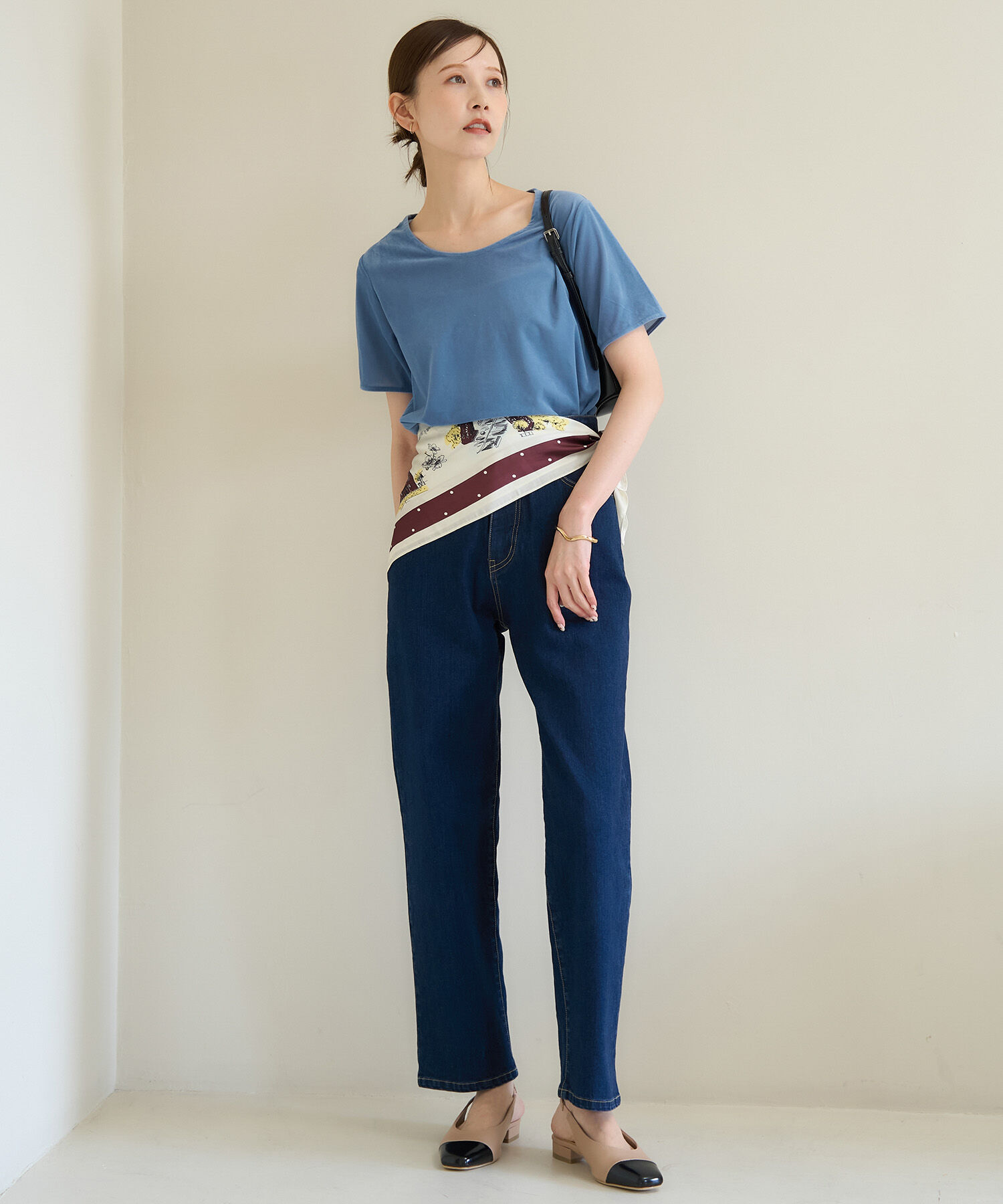 Rope&rsquo;Picnic「シアーベロアハーフスリーブカットトップス」|Tシャツ・カットソー|