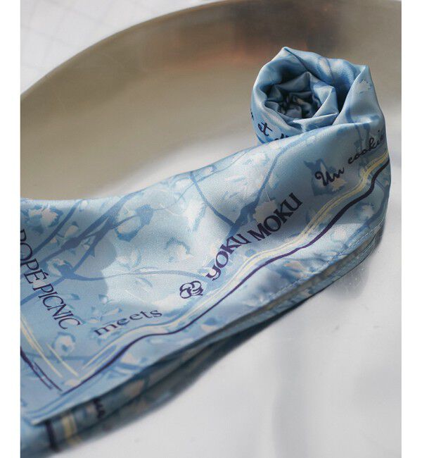 ROPE PICNIC PASSAGE「【YOKU MOKU/ヨックモック&times;ROPE' PICNIC】フラワーグラデーションスカーフ」|バンダナ・スカーフ|