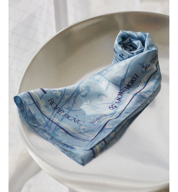 ROPE PICNIC PASSAGE「【YOKU MOKU/ヨックモック&times;ROPE' PICNIC】フラワーグラデーションスカーフ」|バンダナ・スカーフ|