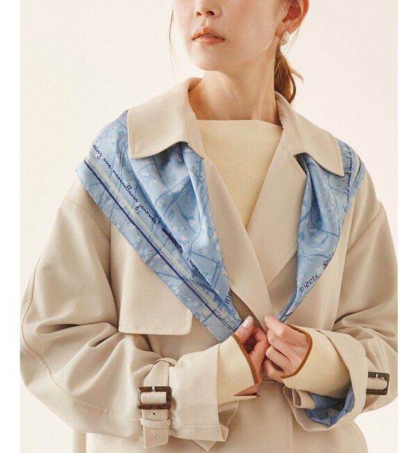 ROPE PICNIC PASSAGE「【YOKU MOKU/ヨックモック&times;ROPE' PICNIC】フラワーグラデーションスカーフ」|バンダナ・スカーフ|