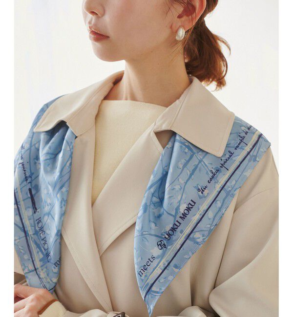 ROPE PICNIC PASSAGE「【YOKU MOKU/ヨックモック&times;ROPE' PICNIC】フラワーグラデーションスカーフ」|バンダナ・スカーフ|