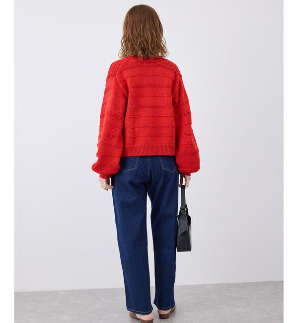 Rope&rsquo;Picnic「ガーターボーダーショート丈カーディガン」|カーディガン|