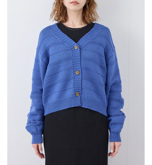 Rope&rsquo;Picnic「ガーターボーダーショート丈カーディガン」|カーディガン|