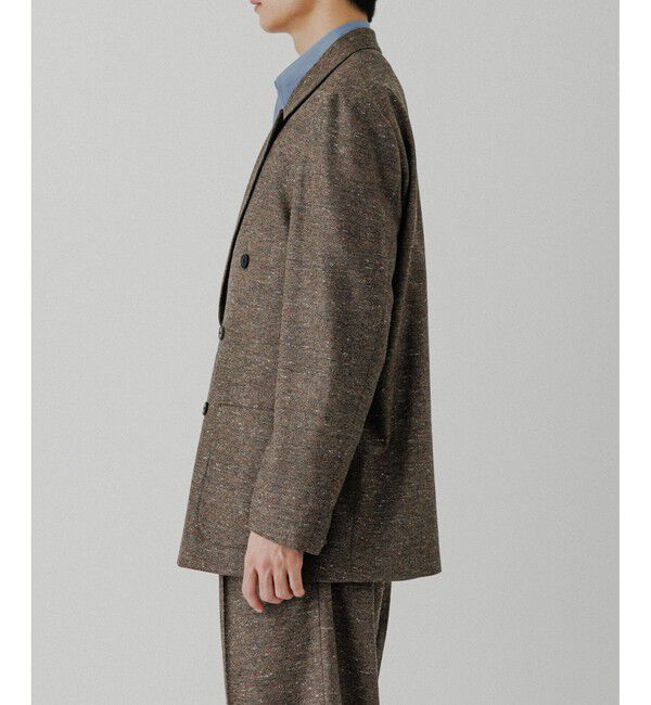 ADAM ET ROPE'「ハードクロス ダブルブレストジャケット / セットアップ対応」|テーラードジャケット|