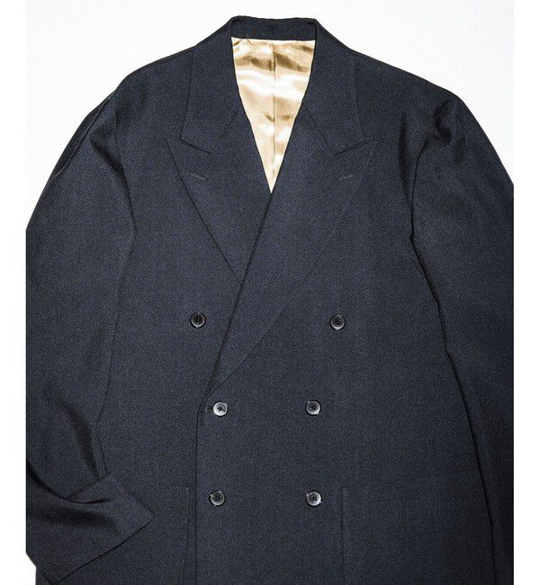 ADAM ET ROPE'「ハードクロス ダブルブレストジャケット / セットアップ対応」|テーラードジャケット|