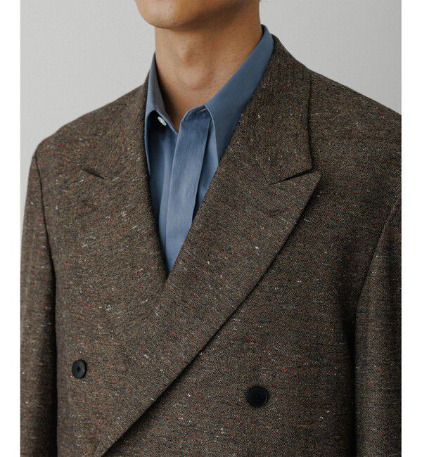 ADAM ET ROPE'「ハードクロス ダブルブレストジャケット / セットアップ対応」|テーラードジャケット|