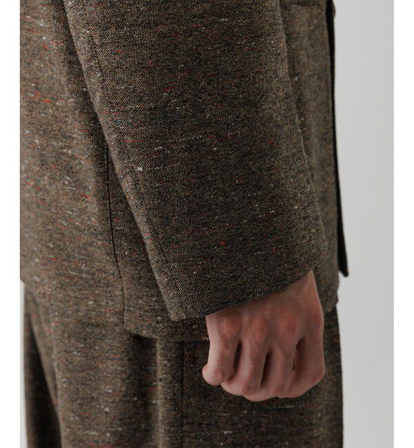 ADAM ET ROPE'「ハードクロス ダブルブレストジャケット / セットアップ対応」|テーラードジャケット|