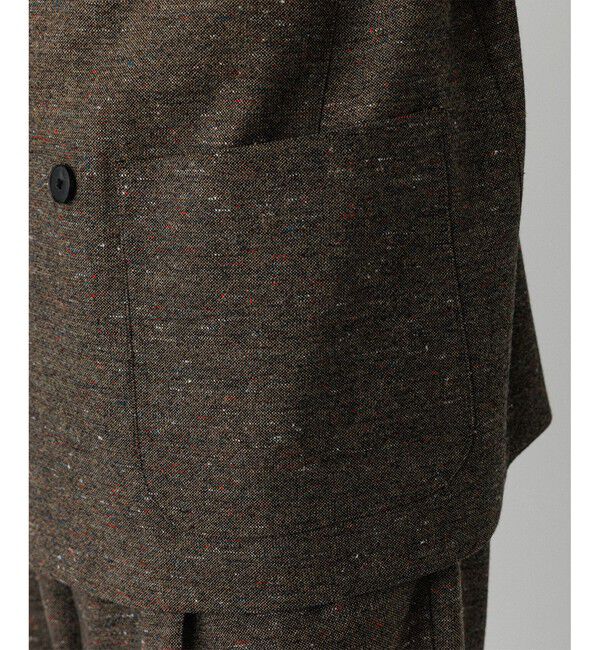 ADAM ET ROPE'「ハードクロス ダブルブレストジャケット / セットアップ対応」|テーラードジャケット|