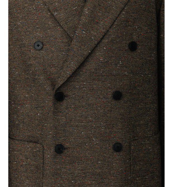 ADAM ET ROPE'「ハードクロス ダブルブレストジャケット / セットアップ対応」|テーラードジャケット|