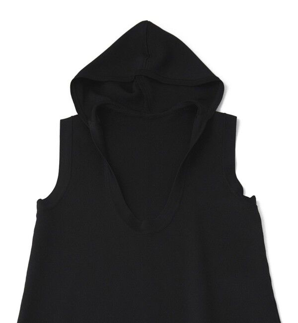 ADAM ET ROPE'「【サステナブル】スクープネックフーディニットワンピース」|ワンピース|