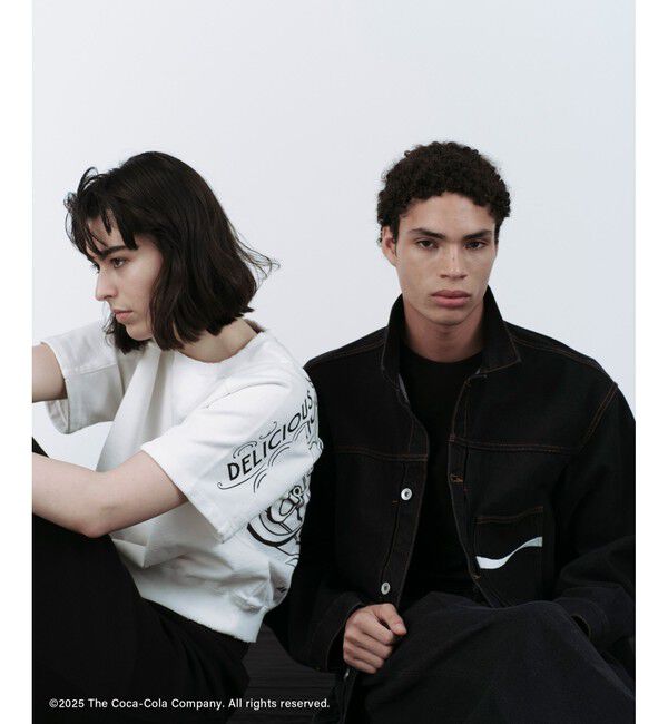 ADAM ET ROPE'「【Coca-Cola】Garment dye sweat H/S」|スウェット・ジャージ|