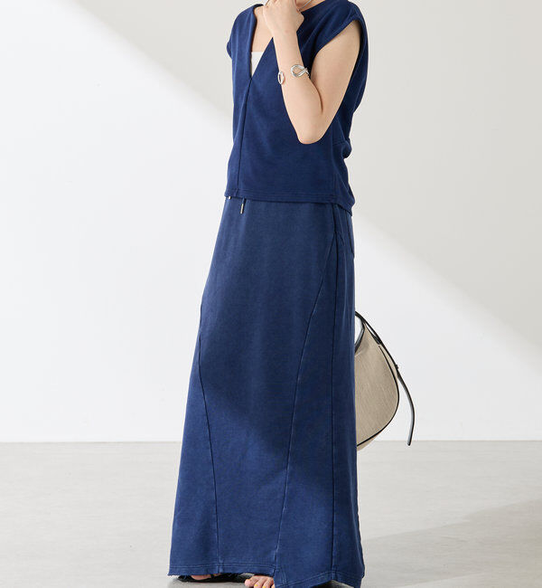  「Q.anos パッチマーメイドスカート」|スカート|