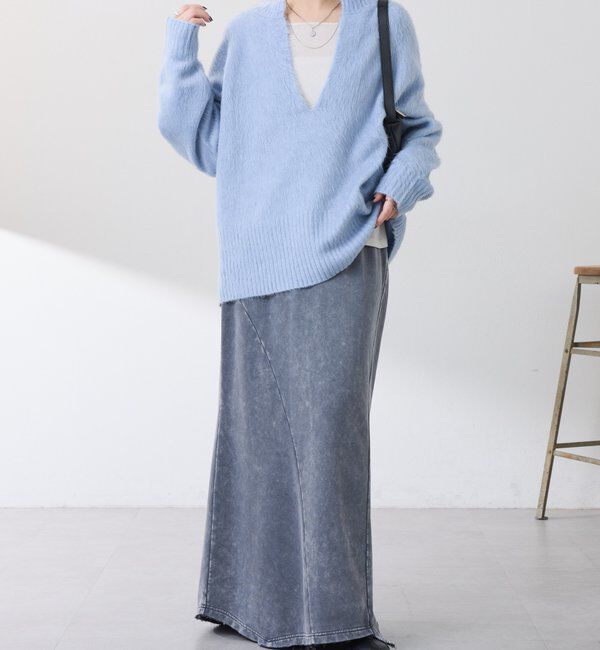  「Q.anos パッチマーメイドスカート」|スカート|