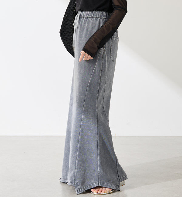  「Q.anos パッチマーメイドスカート」|スカート|