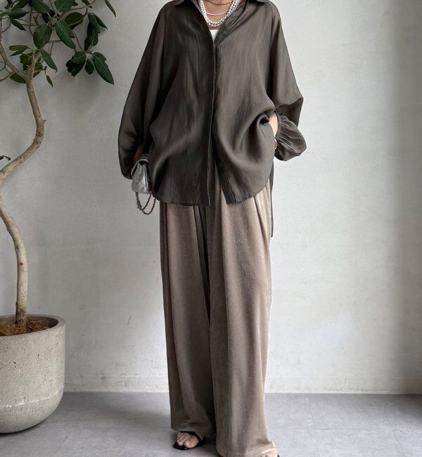  「【WEB限定】サイドドロストシャツ」|シャツ・ブラウス|