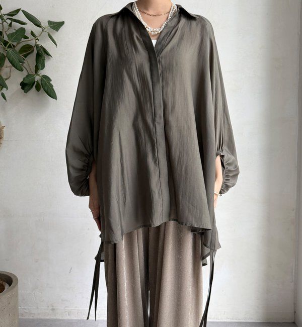  「【WEB限定】サイドドロストシャツ」|シャツ・ブラウス|