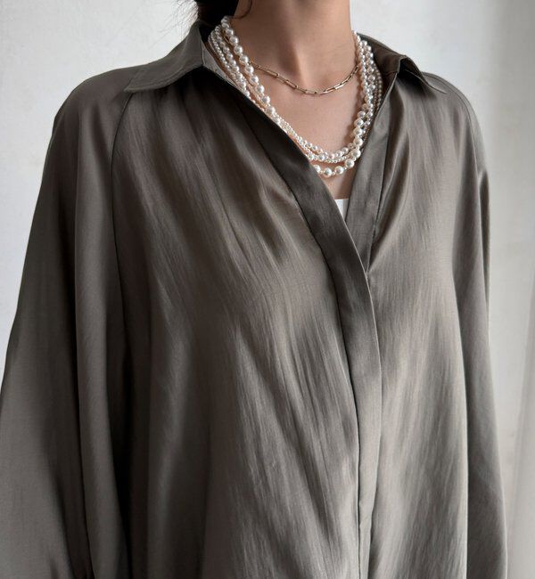  「【WEB限定】サイドドロストシャツ」|シャツ・ブラウス|