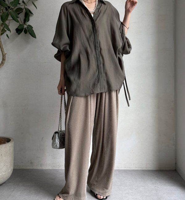  「【WEB限定】サイドドロストシャツ」|シャツ・ブラウス|