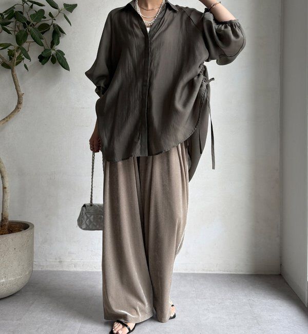  「【WEB限定】サイドドロストシャツ」|シャツ・ブラウス|