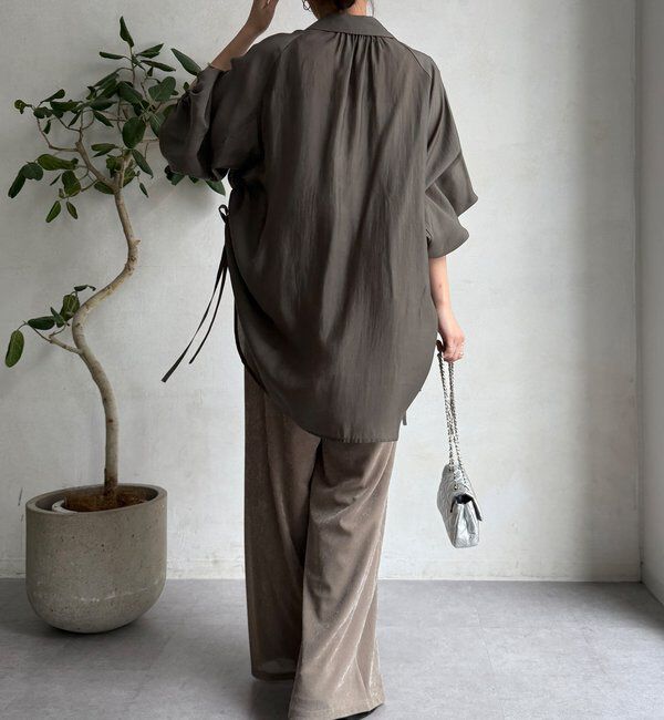  「【WEB限定】サイドドロストシャツ」|シャツ・ブラウス|