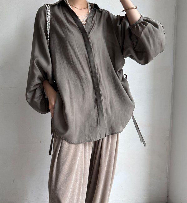  「【WEB限定】サイドドロストシャツ」|シャツ・ブラウス|