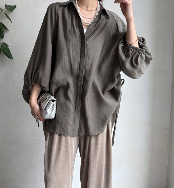  「【WEB限定】サイドドロストシャツ」|シャツ・ブラウス|