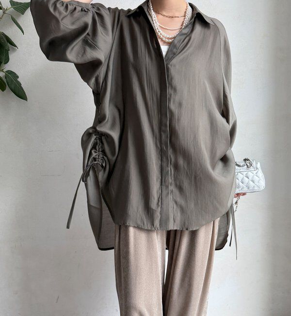  「【WEB限定】サイドドロストシャツ」|シャツ・ブラウス|