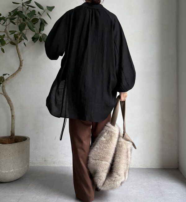  「【WEB限定】サイドドロストシャツ」|シャツ・ブラウス|