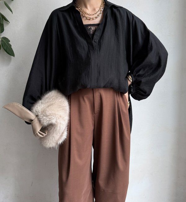  「【WEB限定】サイドドロストシャツ」|シャツ・ブラウス|