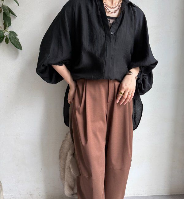  「【WEB限定】サイドドロストシャツ」|シャツ・ブラウス|