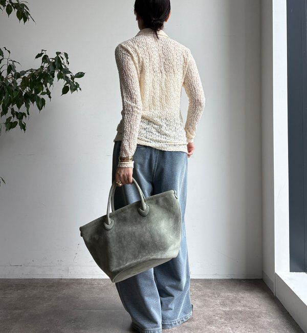  「【WEB限定】ニットレースシャツ」|シャツ・ブラウス|