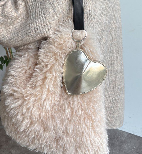  「【WEB限定】ハートポーチチャーム」|トートバッグ|ゴールド