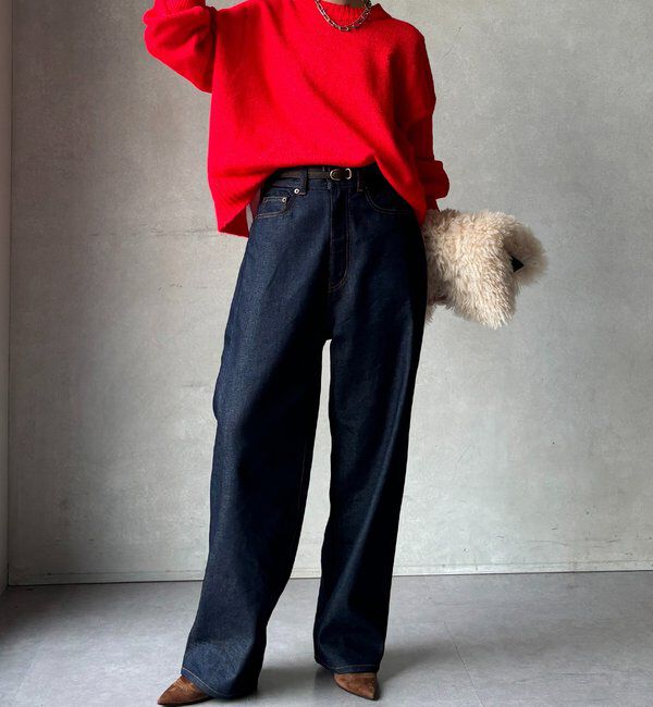  「【WEB限定】クルーネックショートプルオーバー」|ニット・セーター|