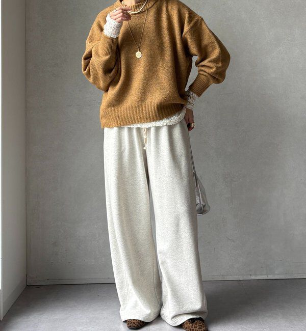  「【WEB限定】クルーネックショートプルオーバー」|ニット・セーター|