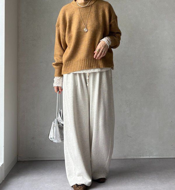  「【WEB限定】クルーネックショートプルオーバー」|ニット・セーター|