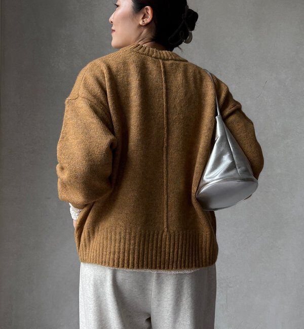  「【WEB限定】クルーネックショートプルオーバー」|ニット・セーター|