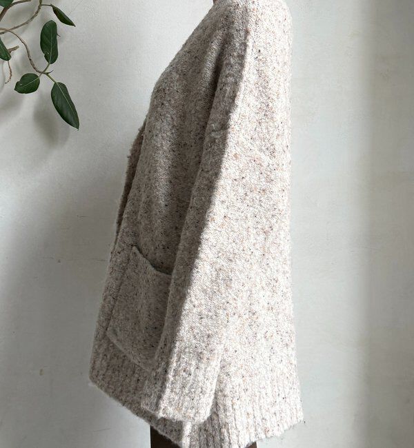  「ウォッシャブルカラーネップカーディガン」|カーディガン|