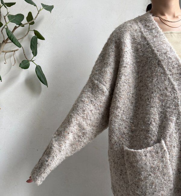  「ウォッシャブルカラーネップカーディガン」|カーディガン|