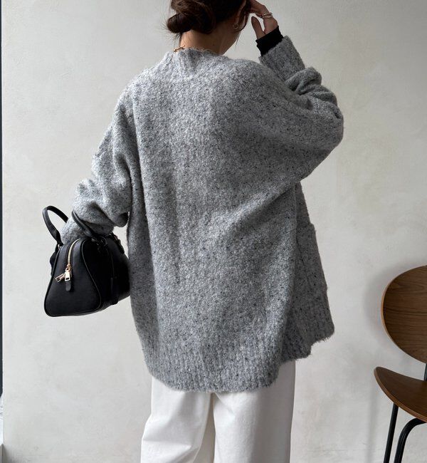  「ウォッシャブルカラーネップカーディガン」|カーディガン|