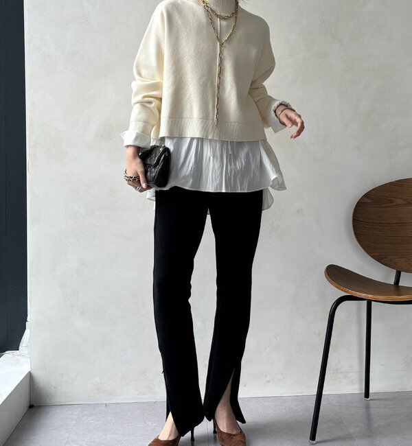  「【WEB限定】クロップド2WAYニット」|ニット・セーター|