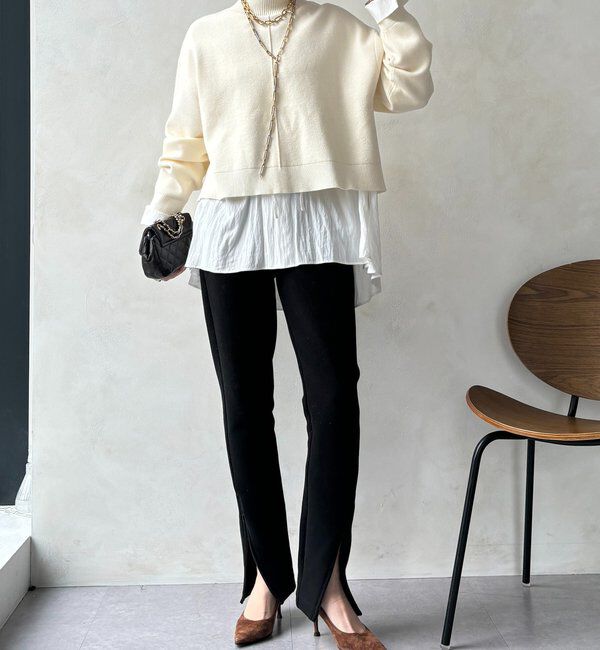  「【WEB限定】クロップド2WAYニット」|ニット・セーター|